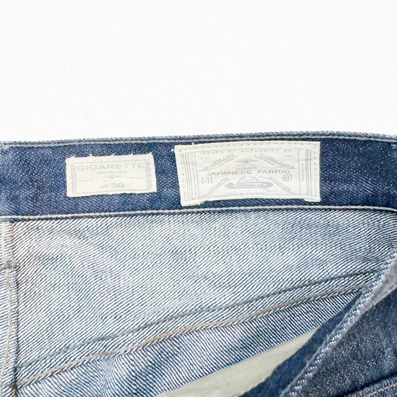 All Saints Men's Cigarette Skinny Fit Dark Wash Denim Jeans Size 30 - Picture 6 of 9